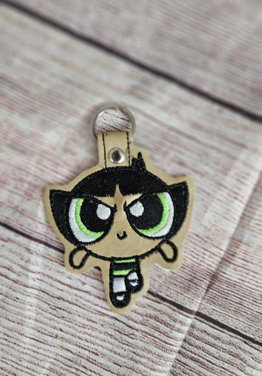 Green Puff Keychain