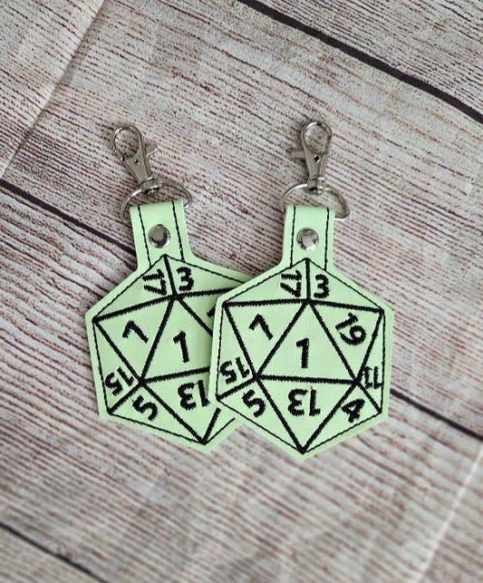 Dragon Dice Glow Keychain
