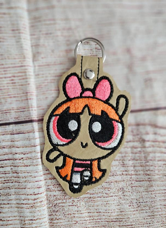 PInk Puff Keychain