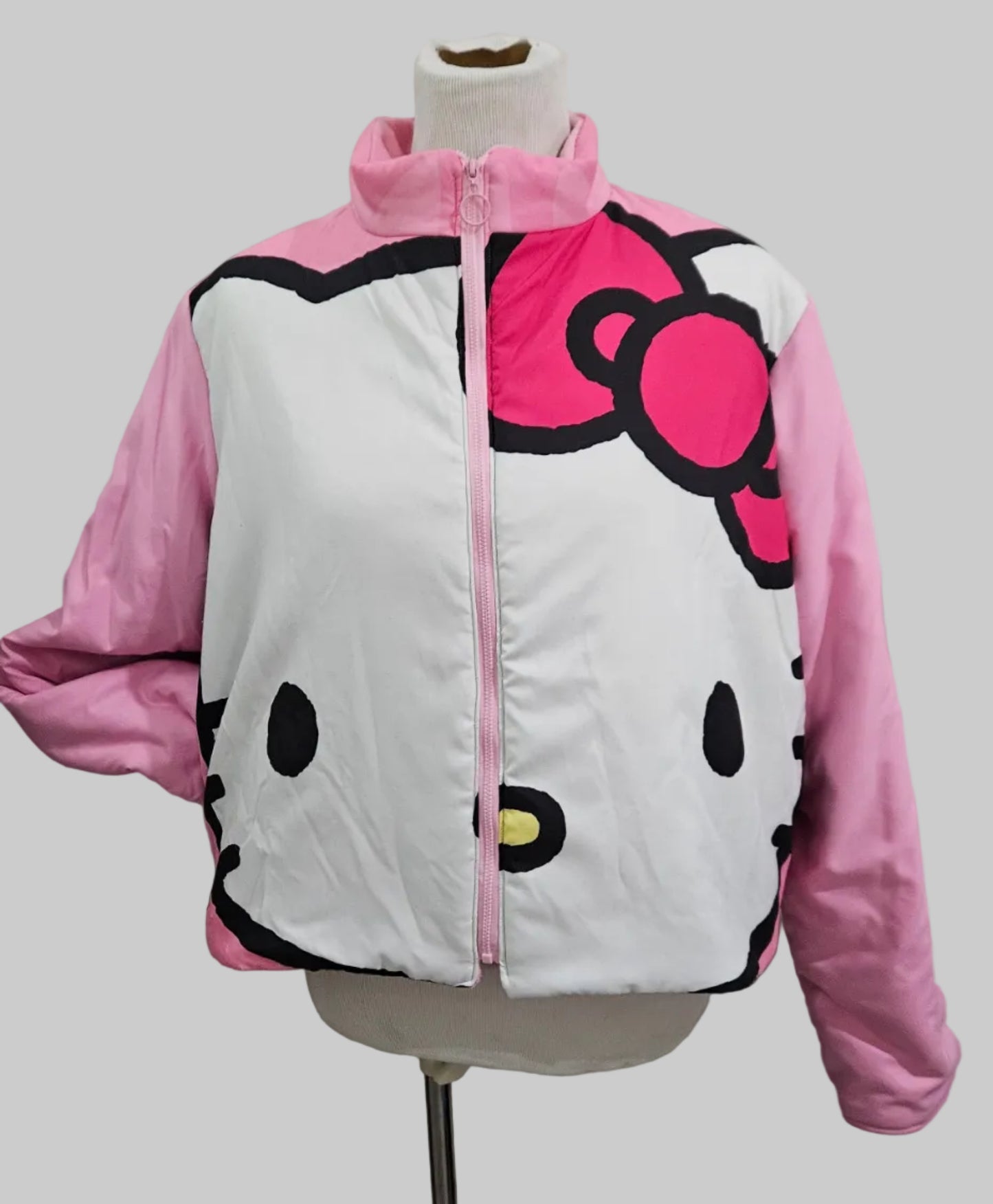 Kitty Themed Puffer Jacket