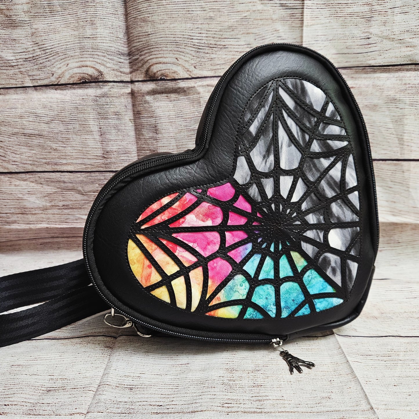 Stained Glass Heart Bag